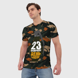 Мужская футболка 3D С 23 февраля граната - фото 2