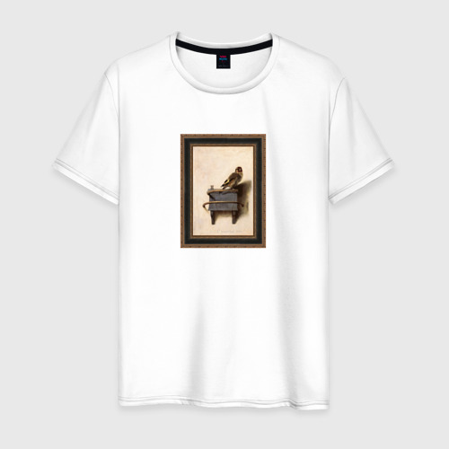 Мужская футболка из хлопка с принтом The Goldfinch, вид спереди №1