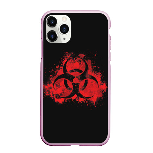 Чехол для iPhone 11 Pro Max матовый Plague Inc, цвет розовый