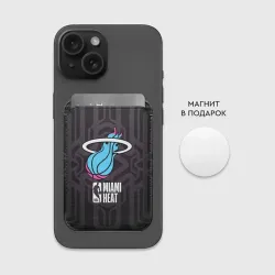 Картхолдер Magsafe магнитный Miami Heat 3 - фото 2