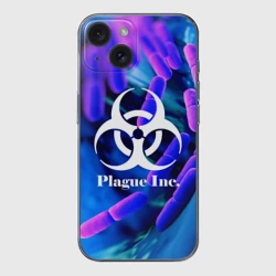 Чехол для iPhone 15 силиконовый с защитой камеры Plague Inc