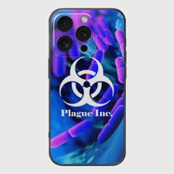 Чехол для iPhone 16 Pro силиконовый с защитой камеры Plague Inc