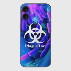Чехол для iPhone 16 силиконовый с защитой камеры Plague Inc