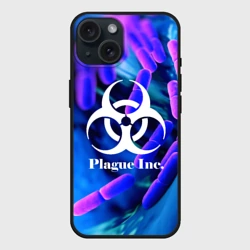 Чехол силиконовый для Apple iPhone 15 матовый Plague Inc
