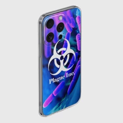 Чехол для iPhone 15 Pro силиконовый с защитой камеры Plague Inc - фото 2
