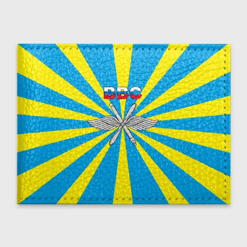 Флаг голубой с желтым рисунком