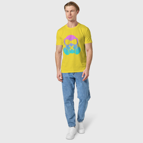 Мужская футболка хлопок Rainbow Six:Mute, цвет желтый - фото 5