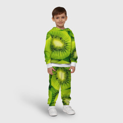 Детский костюм с толстовкой 3D Зеленый киви - фото 2