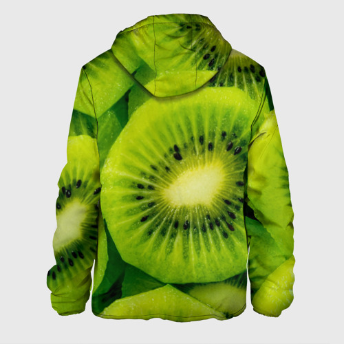 Мужская куртка 3D Зеленый киви, цвет 3D печать - фото 2