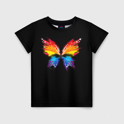 Детская футболка 3D Бабочка, цвет 3D печать