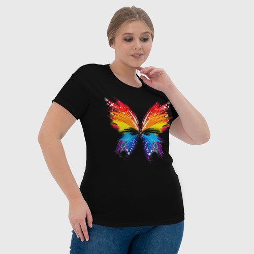 Женская футболка 3D Бабочка, цвет 3D печать - фото 6