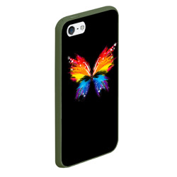Чехол для iPhone 5/5S матовый Бабочка - фото 2