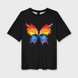 Женская футболка oversize 3D Бабочка