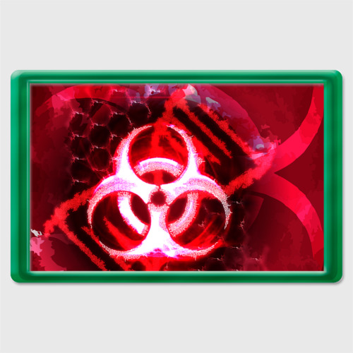 Магнит 45*70 Plague Inc LB Oko, цвет зеленый