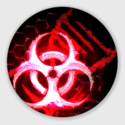 Круглый коврик для мышки Plague Inc ShB Oko