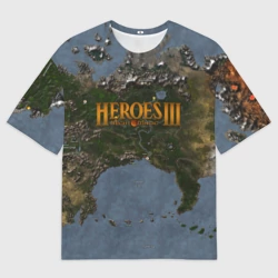 Женская футболка oversize 3D Герои 3