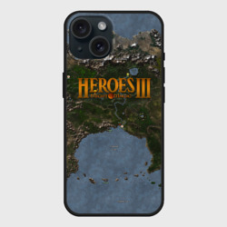 Чехол силиконовый для Apple iPhone 15 матовый Герои 3