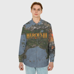 Мужская рубашка oversize 3D Герои 3 - фото 2