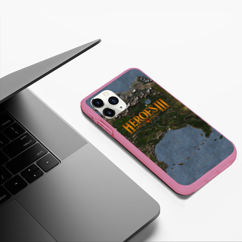 Чехол для iPhone 11 Pro Max матовый Герои 3, цвет малиновый - фото 5