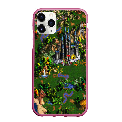 Чехол для iPhone 11 Pro Max матовый Heroes of Might and Magic, цвет малиновый