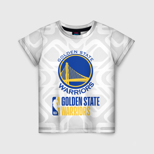 Детская футболка 3D Golden State Warriors - 30 number Stephen Curry, цвет 3D печать