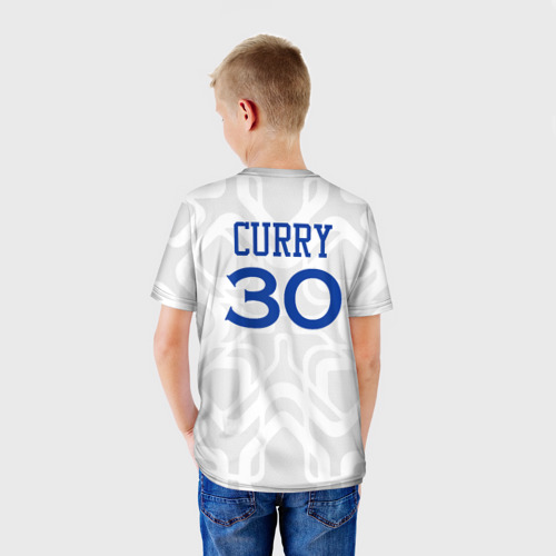 Детская футболка 3D Golden State Warriors - 30 number Stephen Curry, цвет 3D печать - фото 4