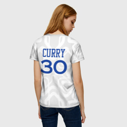 Женская футболка 3D Golden State Warriors - 30 number Stephen Curry - фото 2
