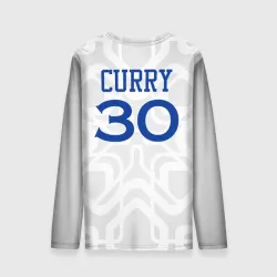 Мужской лонгслив 3D Golden State Warriors - 30 number Stephen Curry