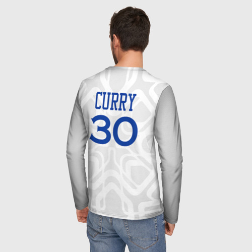 Мужской лонгслив 3D Golden State Warriors - 30 number Stephen Curry, цвет 3D печать - фото 4