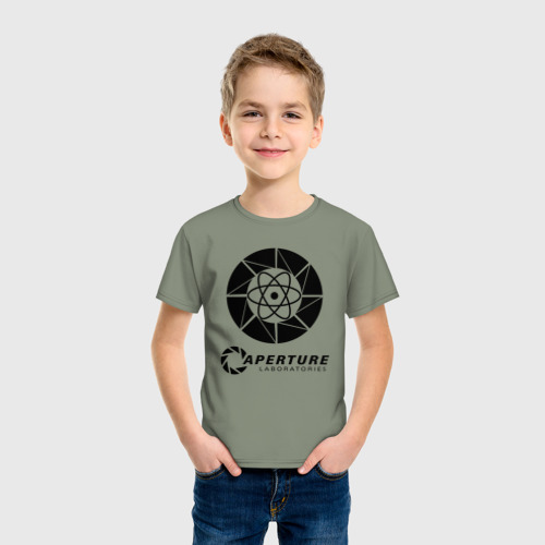 Детская футболка хлопок Portal, цвет авокадо - фото 3