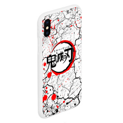 Чехол для iPhone XS Max матовый Kimetsu no Yaiba потрескавшаяся земля - фото 2