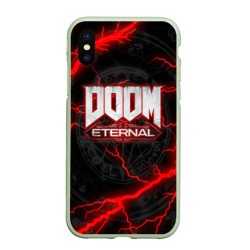 Чехол для iPhone XS Max матовый Doom eternal