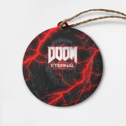 Деревянная игрушка круг Doom eternal