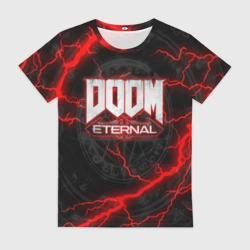 Женская футболка 3D Doom eternal