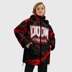 Женская зимняя куртка Oversize Doom eternal - фото 2