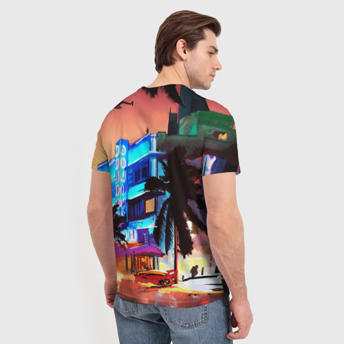 Мужская футболка 3D GTA: Vice city, цвет 3D печать - фото 4