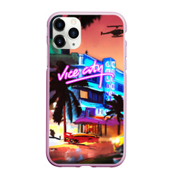 Чехол для iPhone 11 Pro Max матовый GTA: Vice city