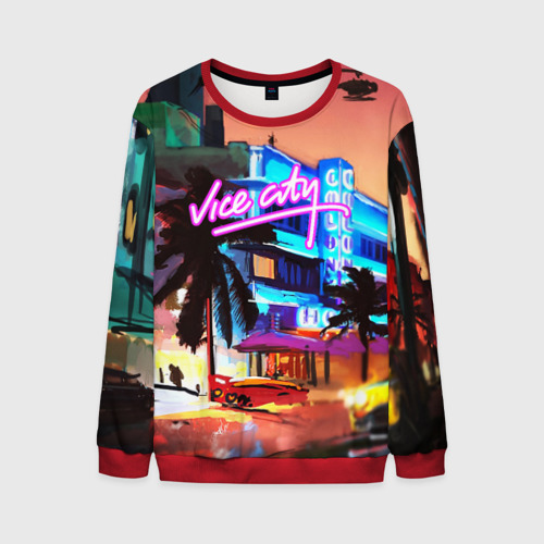 Мужской свитшот 3D GTA: Vice city, цвет красный
