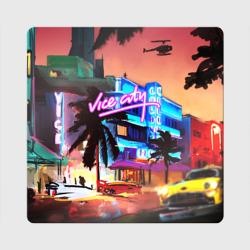 Магнит виниловый Квадрат GTA: Vice city