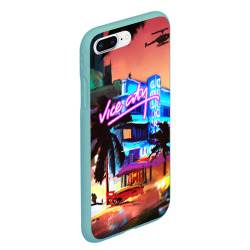 Чехол для iPhone 7Plus/8 Plus матовый GTA: Vice city - фото 2