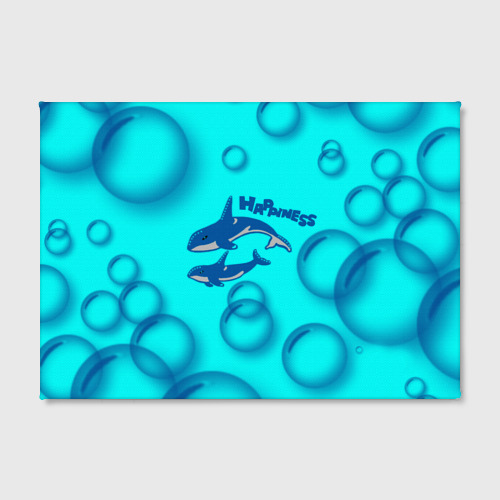 Холст прямоугольный Рыбки счастья, цвет 3D печать - фото 2
