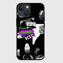 Чехол для iPhone 13 mini Depressive anime kid