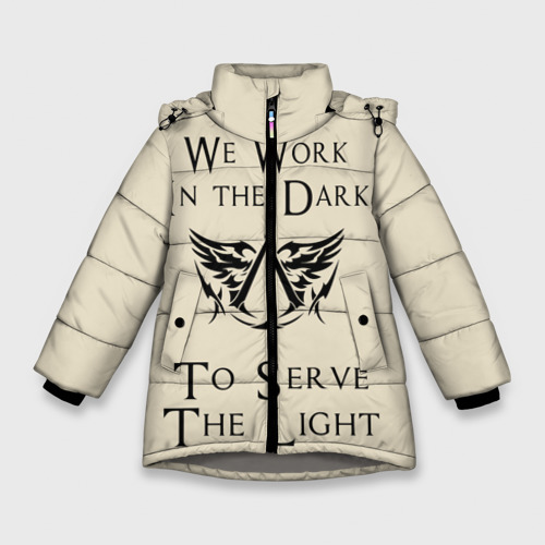 Зимняя куртка для девочек 3D Assassins Creed, цвет светло-серый