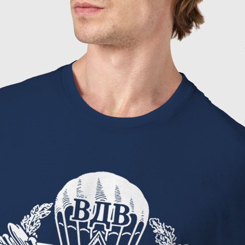 Мужская футболка хлопок ВДВ СССР, цвет темно-синий - фото 6