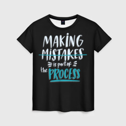 Женская футболка 3D Ошибки - часть прогресса