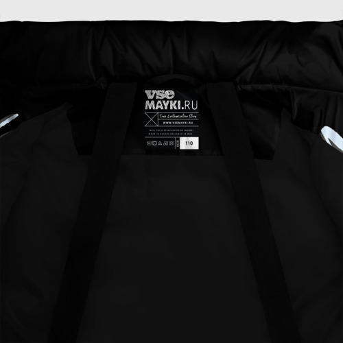 Зимняя куртка для девочек 3D Ошибки - часть прогресса, цвет черный - фото 7