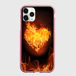 Чехол для iPhone 11 Pro Max матовый Горячее сердце