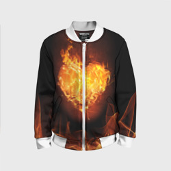 Детский бомбер 3D Горячее сердце