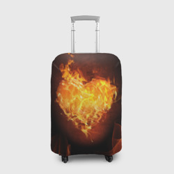Чехол для чемодана 3D Горячее сердце