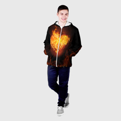 Мужская куртка 3D Горячее сердце - фото 2